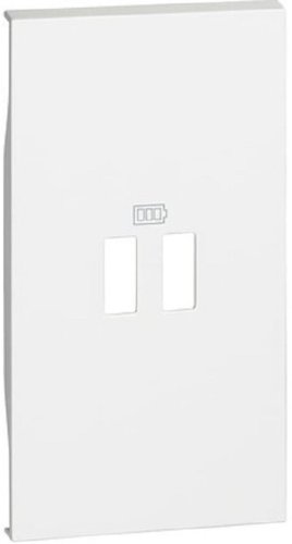 Лицевая панель Legrand BTicino Living Now для 1-м. 2 мод. розетки USB белый картинка